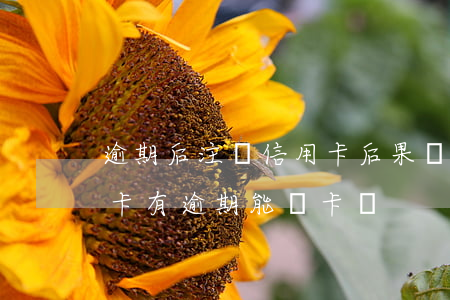 逾期后注銷信用卡后果嚴(yán)重（信用卡有逾期能銷卡嗎）