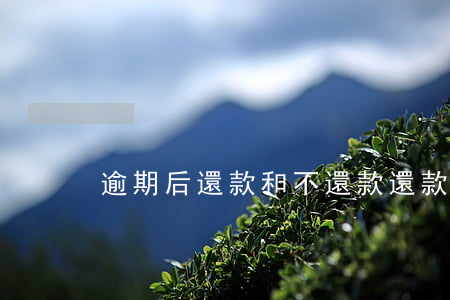 逾期后還款和不還款(還款后不算逾期)