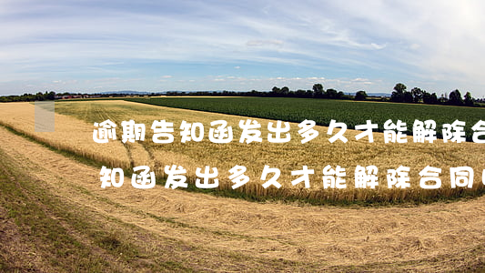 逾期告知函发出多久才能解除合同-逾期告知函发出多久才能解除合同呢