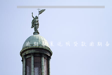 逾期备案说明 贷款逾期备案