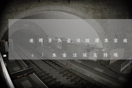 逾期多久去法院還本金(逾期利息超過(guò)本金法院支持嗎)