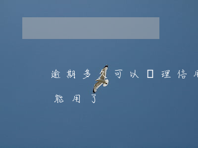 逾期多久可以辦理信用卡（信用卡逾期多久不能用了）