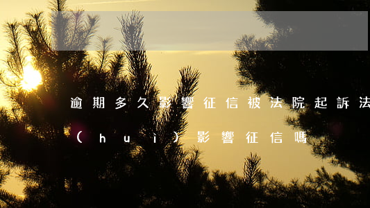 逾期多久影響征信被法院起訴 法院被起訴會(huì)影響征信嗎
