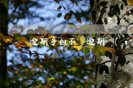 逾期多但不長(逾期時(shí)間太長)