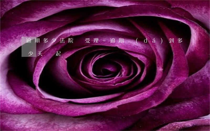 逾期多少法院會受理-逾期達(dá)到多少天會起訴