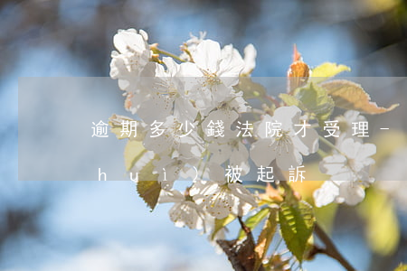 逾期多少錢法院才受理-多少錢逾期才會(huì)被起訴