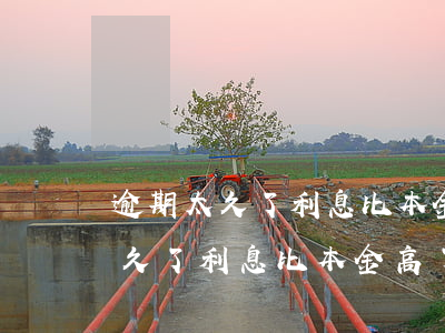 逾期太久了利息比本金高了好幾倍-逾期太久了利息比本金高了好幾倍怎么辦