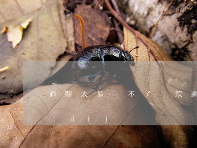 逾期太多辦不了貸款(逾期太多房貸下不來(lái))