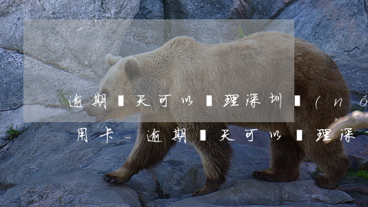 逾期幾天可以辦理深圳農(nóng)村信用卡-逾期幾天可以辦理深圳農(nóng)村信用卡嗎