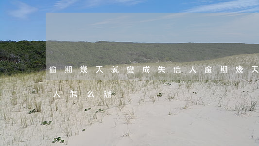 逾期幾天就變成失信人(逾期幾天就變成失信人怎么辦)