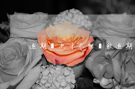 逾期幾次才不能貸款(逾期幾次才不能貸款)