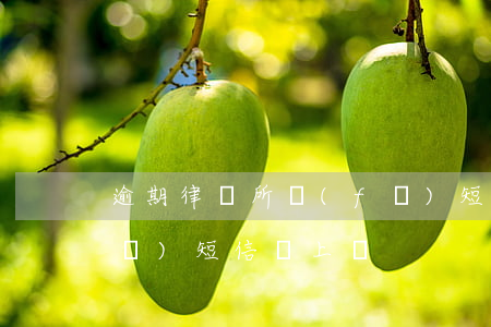 逾期律師所發(fā)短信上門(律所發(fā)短信說上門)