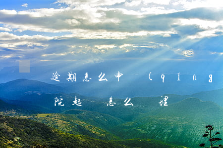 逾期怎么申請(qǐng)法院起訴 逾期法院起訴怎么處理
