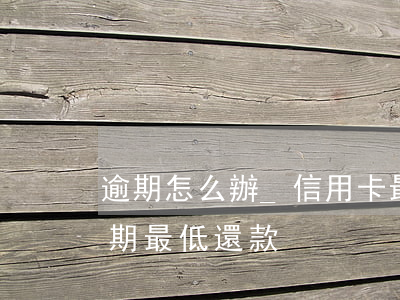 逾期怎么辦_信用卡最低分期額-信用卡 逾期 最低還款