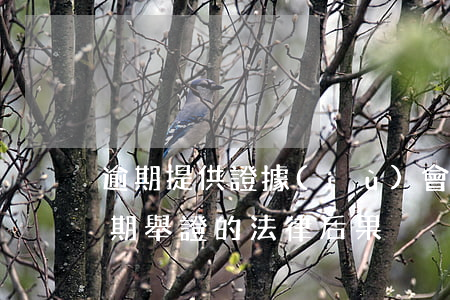 逾期提供證據(jù)會有什么法律后果(逾期舉證的法律后果)