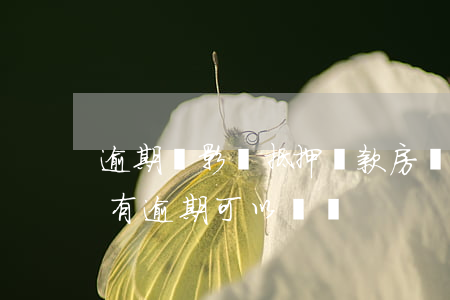 逾期會影響抵押貸款(房產(chǎn)抵押有逾期可以貸嗎?)