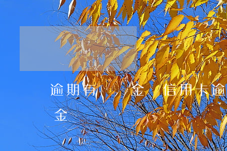 逾期有滯納金嗎（信用卡逾期扣利息還有滯納金）