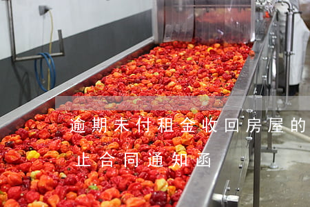 逾期未付租金收回房屋的通知函(拖欠租金終止合同通知函)