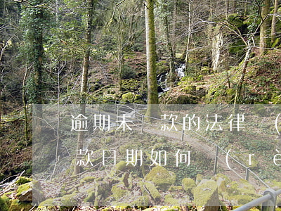 逾期未還款的法律規(guī)定(未約定還款日期,如何認(rèn)定逾期日期)