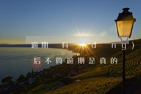 逾期沒有當(dāng)期的還款入口(還款后不算逾期是真的嗎)