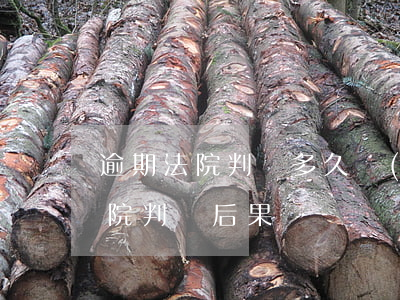 逾期法院判決多久執(zhí)行（逾期被法院判決后果）