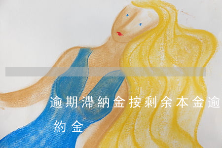 逾期滯納金按剩余本金(逾期付款滯納金與違約金)