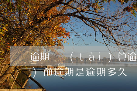 逾期狀態(tài)算逾期嗎(當(dāng)前逾期是逾期多久)