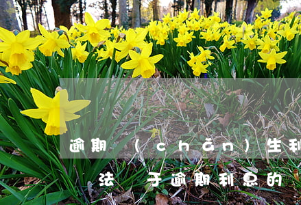 逾期產(chǎn)生利息可以起訴 民事訴訟法關于逾期利息的規(guī)定