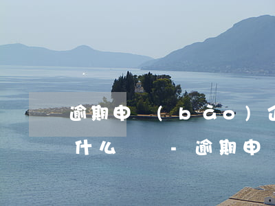 逾期申報(bào)企業(yè)所得稅有什么處罰-逾期申報(bào)企業(yè)所得稅有什么處罰嗎