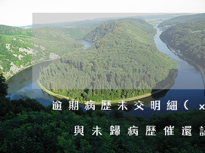 逾期病歷未交明細(xì)表格：病歷遲交情況與未歸病歷催還記錄