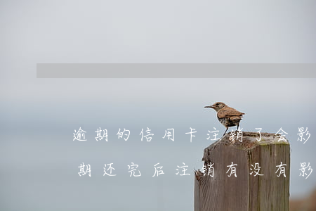 逾期的信用卡注销了会影响信用吗（信用卡逾期还完后注销有没有影响）