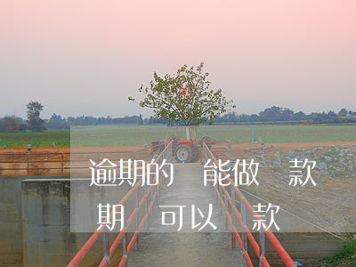 逾期的還能做貸款嗎(當(dāng)前有逾期還可以貸款嗎)