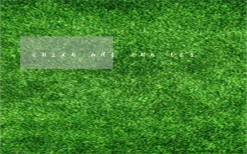 逾期立案起訴如何查詢(逾期起訴怎么查詢)