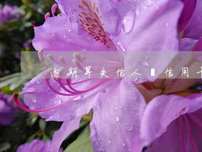 逾期算失信人嗎（信用卡逾期多少錢算失信人）