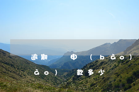 逾期納稅申報(bào) 逾期納稅申報(bào)罰款多少