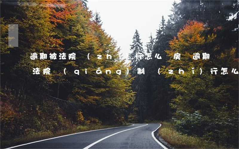 逾期被法院執(zhí)行怎么辦(房貸逾期法院強(qiáng)制執(zhí)行怎么辦)