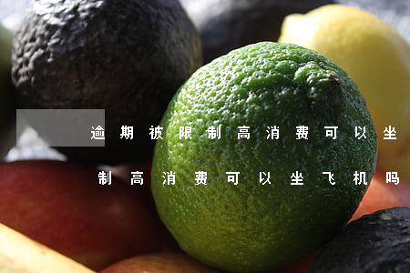 逾期被限制高消费可以坐飞机吗-逾期被限制高消费可以坐飞机吗现在