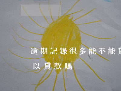 逾期記錄很多能不能貸款(征信記錄有逾期可以貸款嗎)