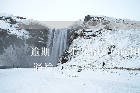 逾期記錄怎么刷新的(逾期記錄什么時候可以消除)
