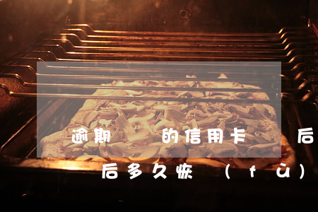逾期記錄的信用卡銷戶后(信用卡逾期還清銷戶后多久恢復(fù)信用)