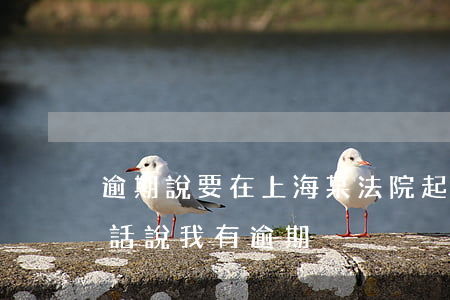 逾期說要在上海某法院起訴我-上海打來電話說我有逾期