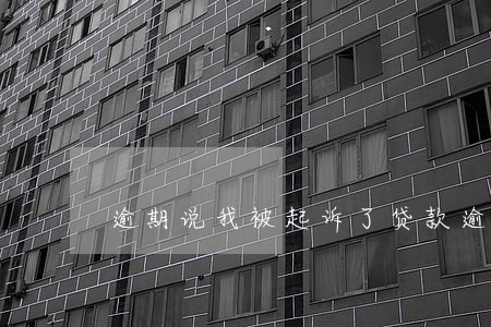 逾期说我被起诉了 贷款逾期被起诉了