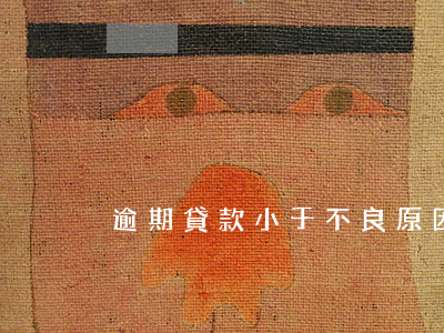 逾期貸款小于不良原因