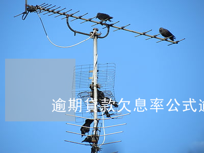 逾期貸款欠息率公式(逾期貸款欠息率公式)
