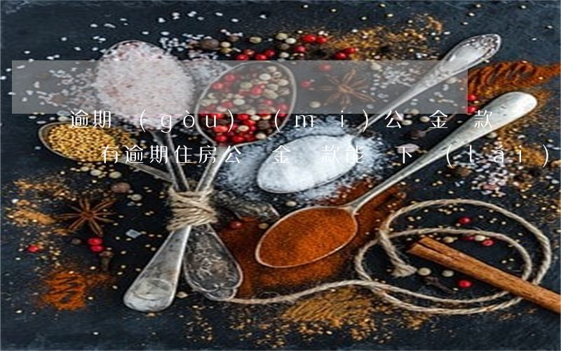 逾期購(gòu)買(mǎi)公積金貸款嗎(有逾期住房公積金貸款能貸下來(lái)嗎)