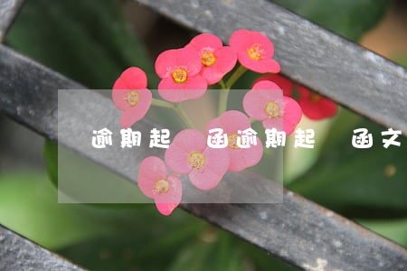 逾期起訴函(逾期起訴函文本)