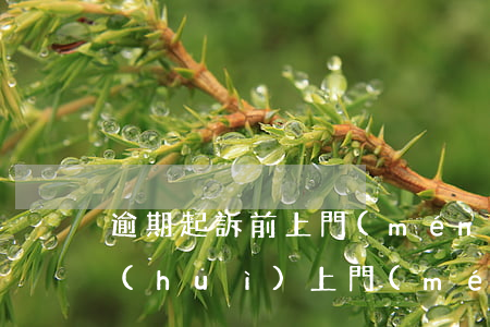 逾期起訴前上門(mén)嗎-欠款逾期會(huì)上門(mén)嗎