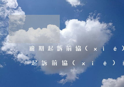 逾期起訴前協(xié)商是什么意思（逾期起訴前協(xié)商）