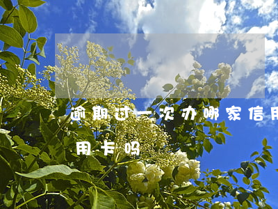 逾期过一次办哪家信用卡(多次逾期还能办信用卡吗)