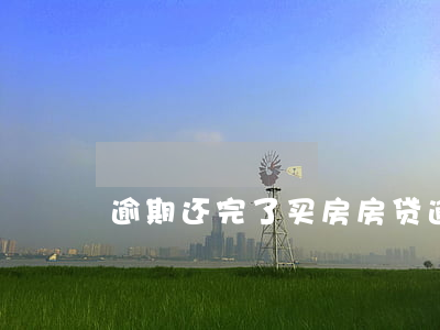 逾期还完了买房(房贷逾期但是还了)